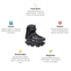 Flying Eagle X3 Shrike Black Skates
