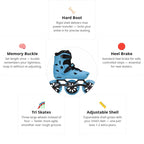 Flying Eagle S7 Speed Blue Kids Skates