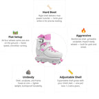Flying Eagle Vireo Off Pink Kids Aggressive Skates