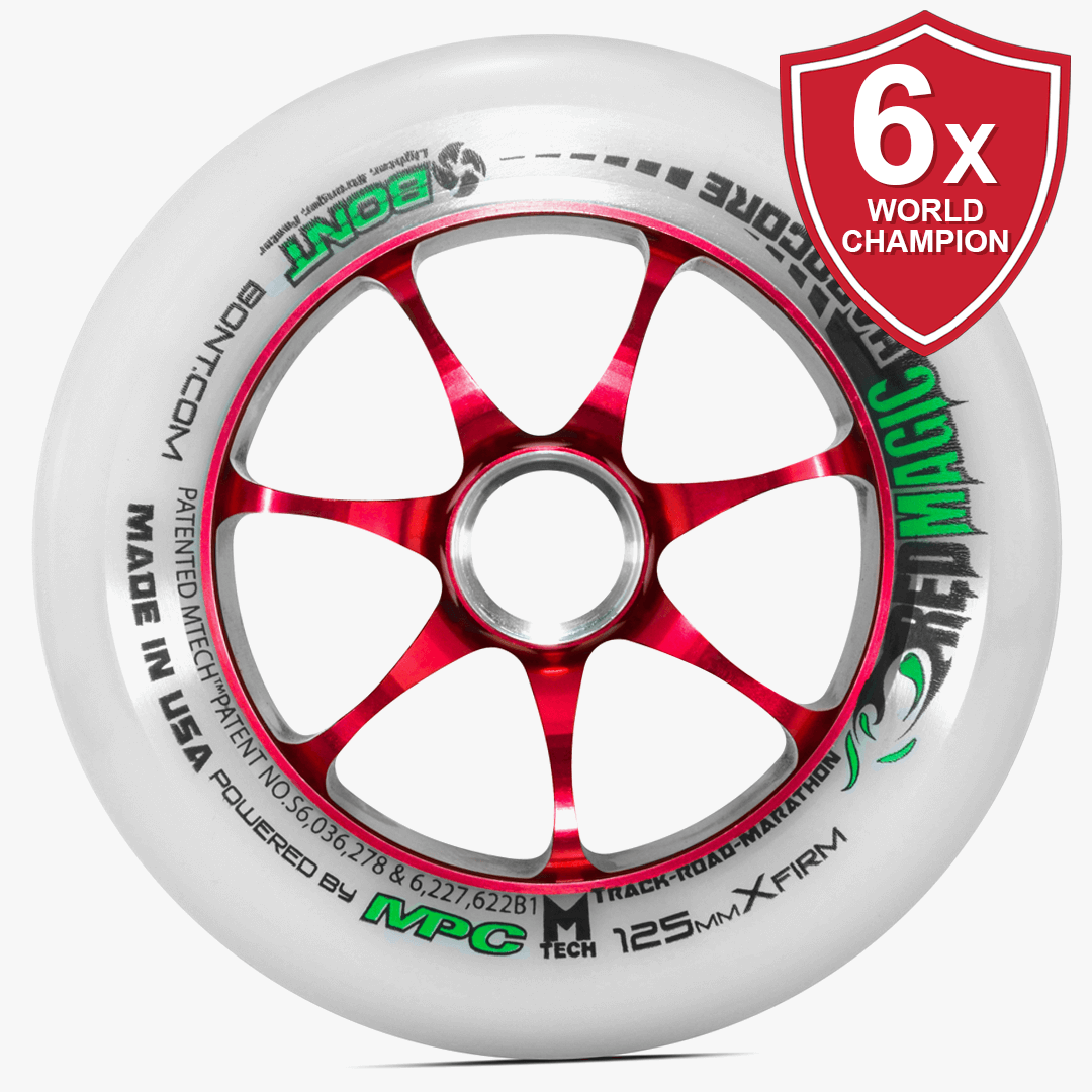 Red Magic Hardcore 2.0 125mm Inline Skate Wheel